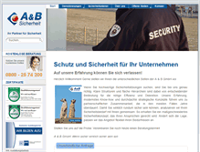 Tablet Screenshot of ab-sicherheit.de
